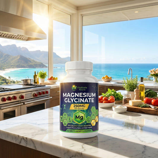 Magnesium Glycinate Capsules. Magnesio Glicinato para Salud Diaria y Mejor Sueño (60 ct Incluye Ebook - Ritual Nocturno Completo Suplemento + Guía Digital + Checklist + Diarios + Bono de Rescate